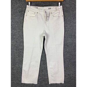 NEW J.Crew Slim Boyfriend Jeans White 27P Womens Denim Casual Wear‎